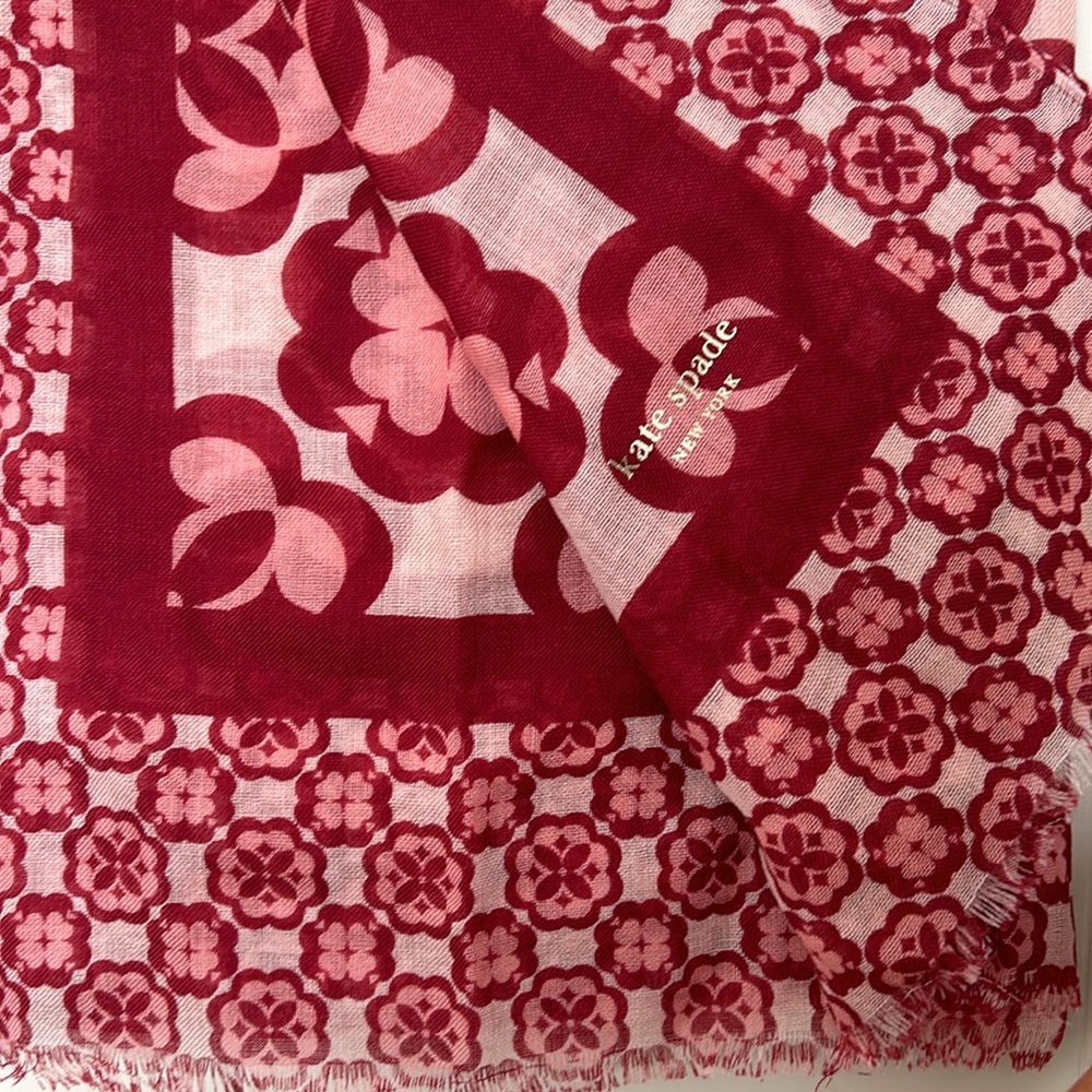 Kate Spade Arabesque Wool Oblong Scarf